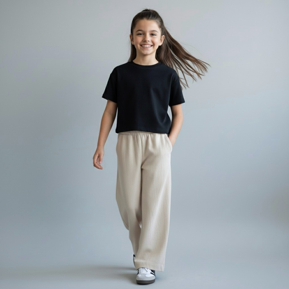 Palazo Pantalón Flare Niña - Arena