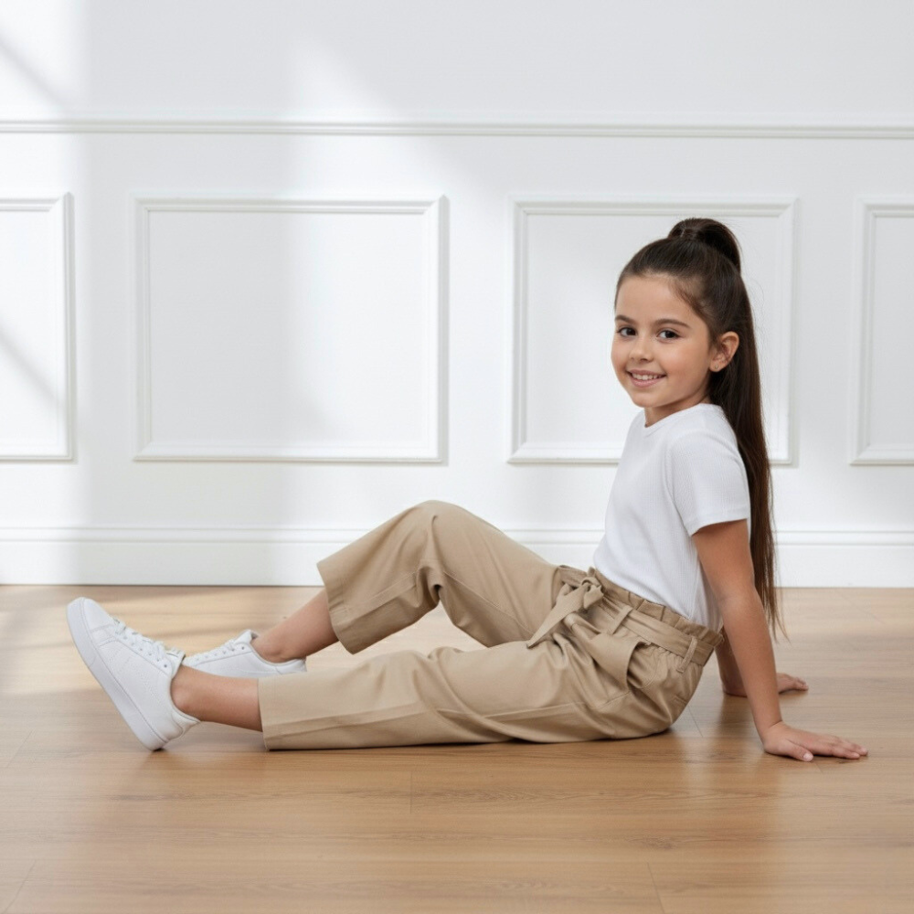 Pantalón Culotte Niña Lazo - Arena