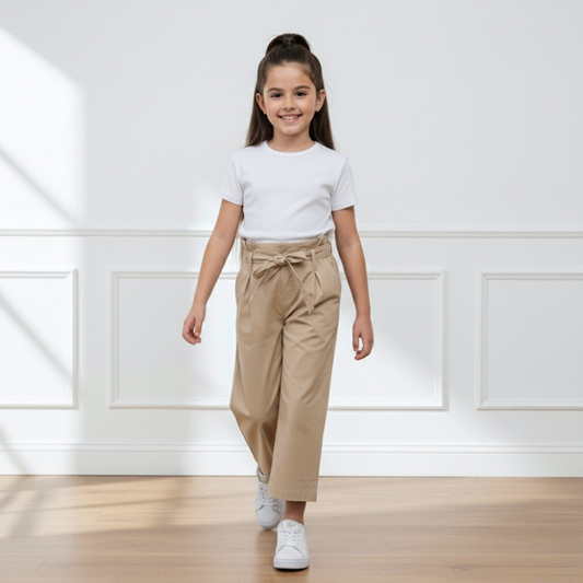 Pantalón Culotte Niña Lazo - Arena