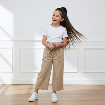 Pantalón Culotte Niña Lazo - Arena