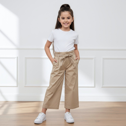 Pantalón Culotte Niña Lazo - Arena