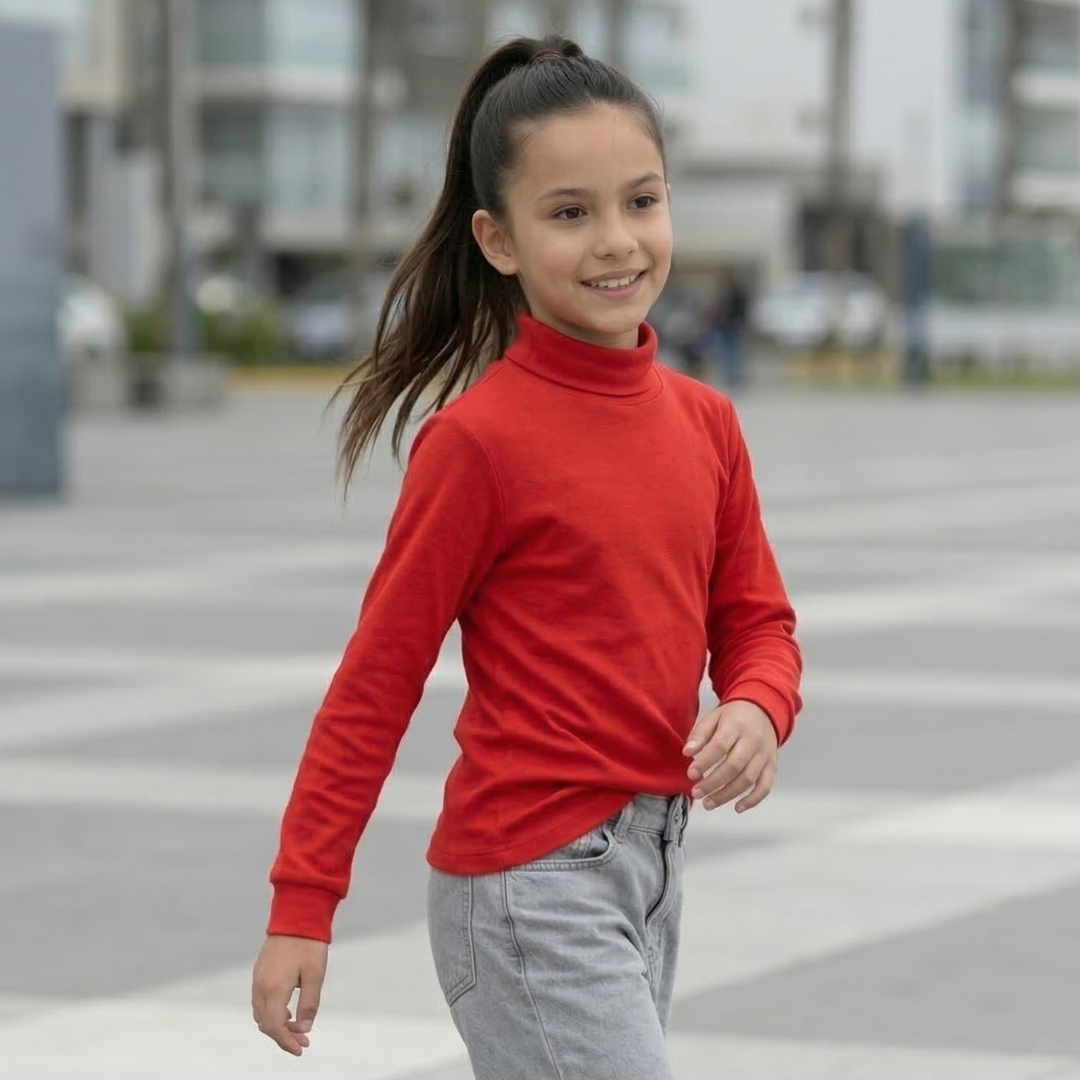 Cafarena Niña Niño - 100% Algodón (Rojo)