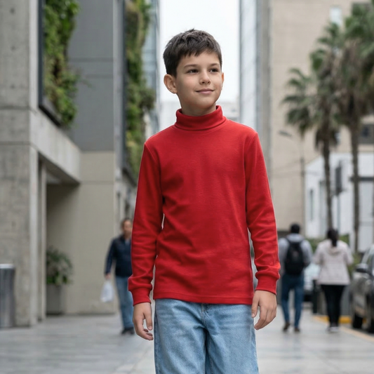 Cafarena Niña Niño - 100% Algodón (Rojo)