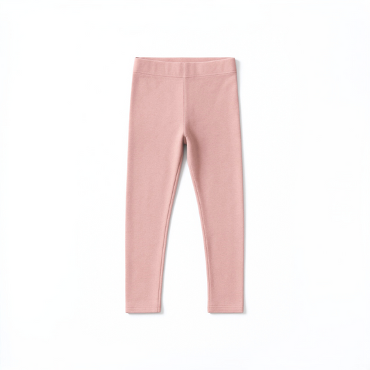 Legging Niña Basic Palo Rosa - Algodón