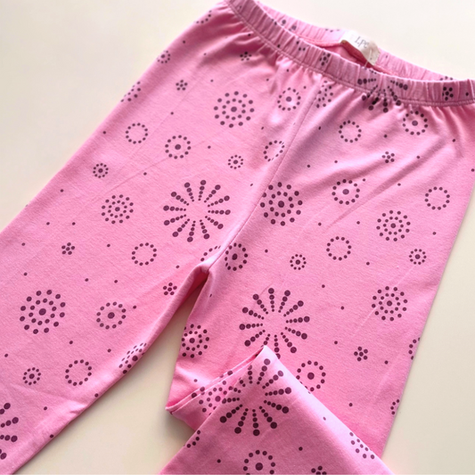 Leggings Niña Flower Dots - Hot Pink - Le Petit Company