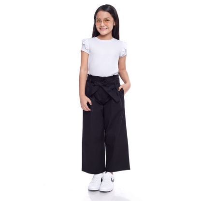 Pantalón Culotte Niña Lazo 1 - Negro - Le Petit Company