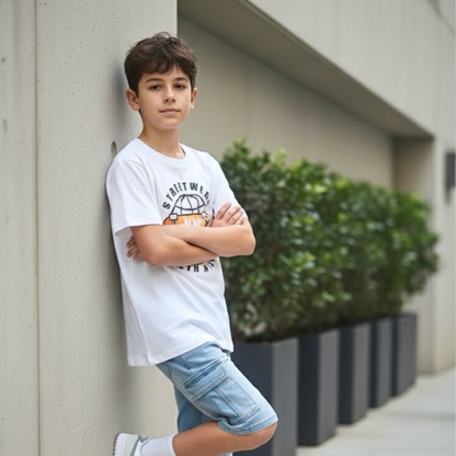 Polo Brooklyn Blanco Niño – 100% Algodón