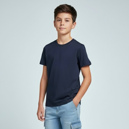 Polo Niño Niña Algodón - Azul