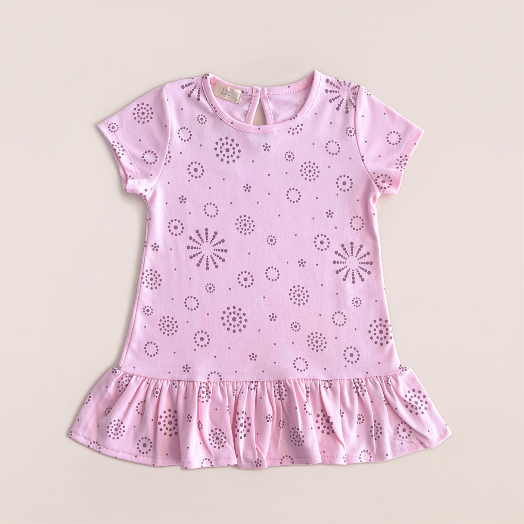 Polo Niña Dots Hot Pink (100% Algodón) - Le Petit Company