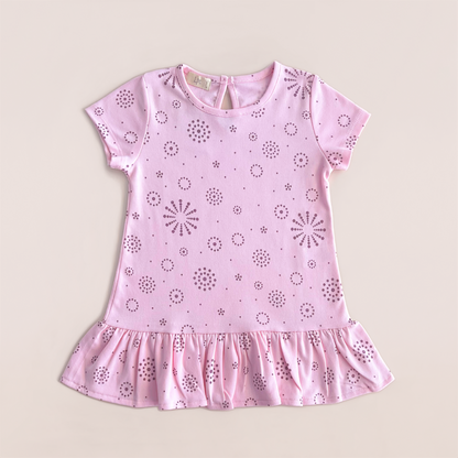 Polo Niña Dots Hot Pink (100% Algodón) - Le Petit Company