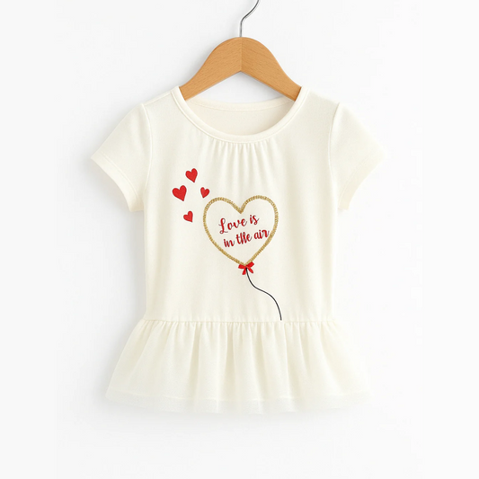 Polo Niña Algodón Ivory Love – Le Petit Company