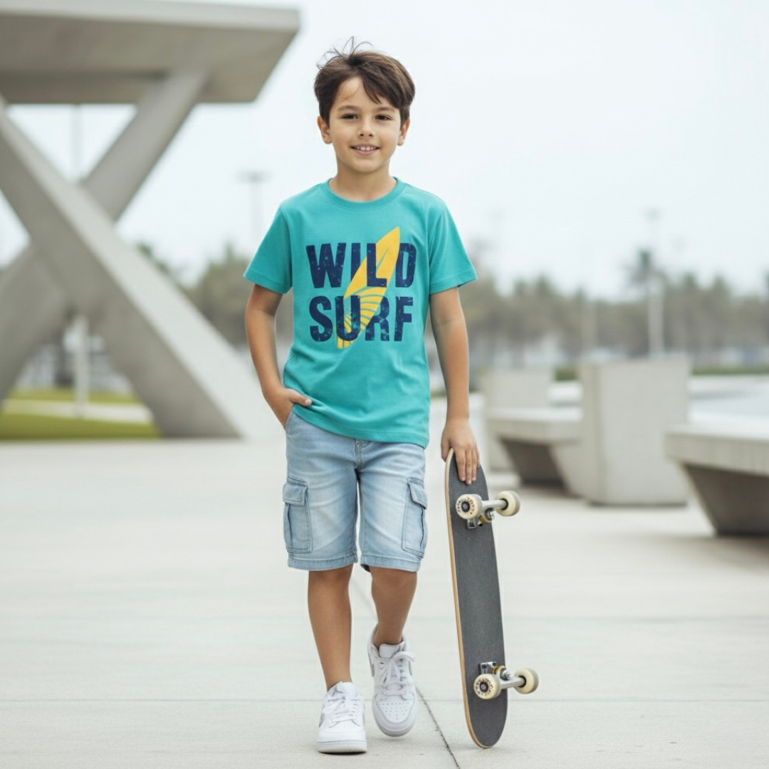 Polo Niño Wild Surf (100% algodón)