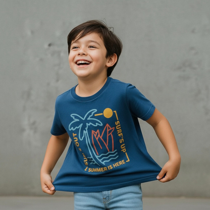 Polo Niño Surf´Up - Azul (100% algodón)