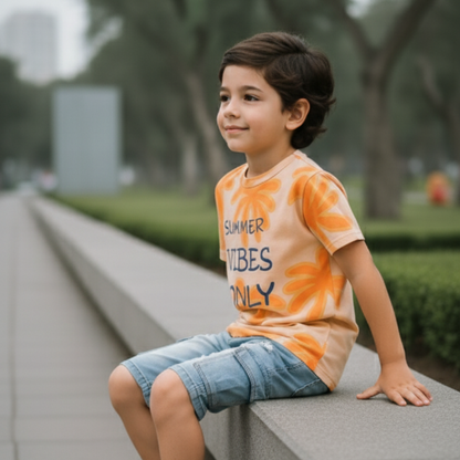Polo Niño Summer Vibes Only (100% algodón)