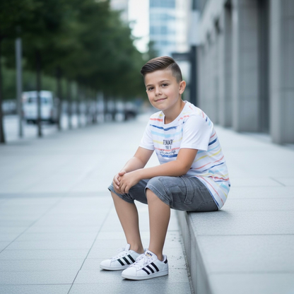 Polo Niño Sun - Blanco (100% algodón)