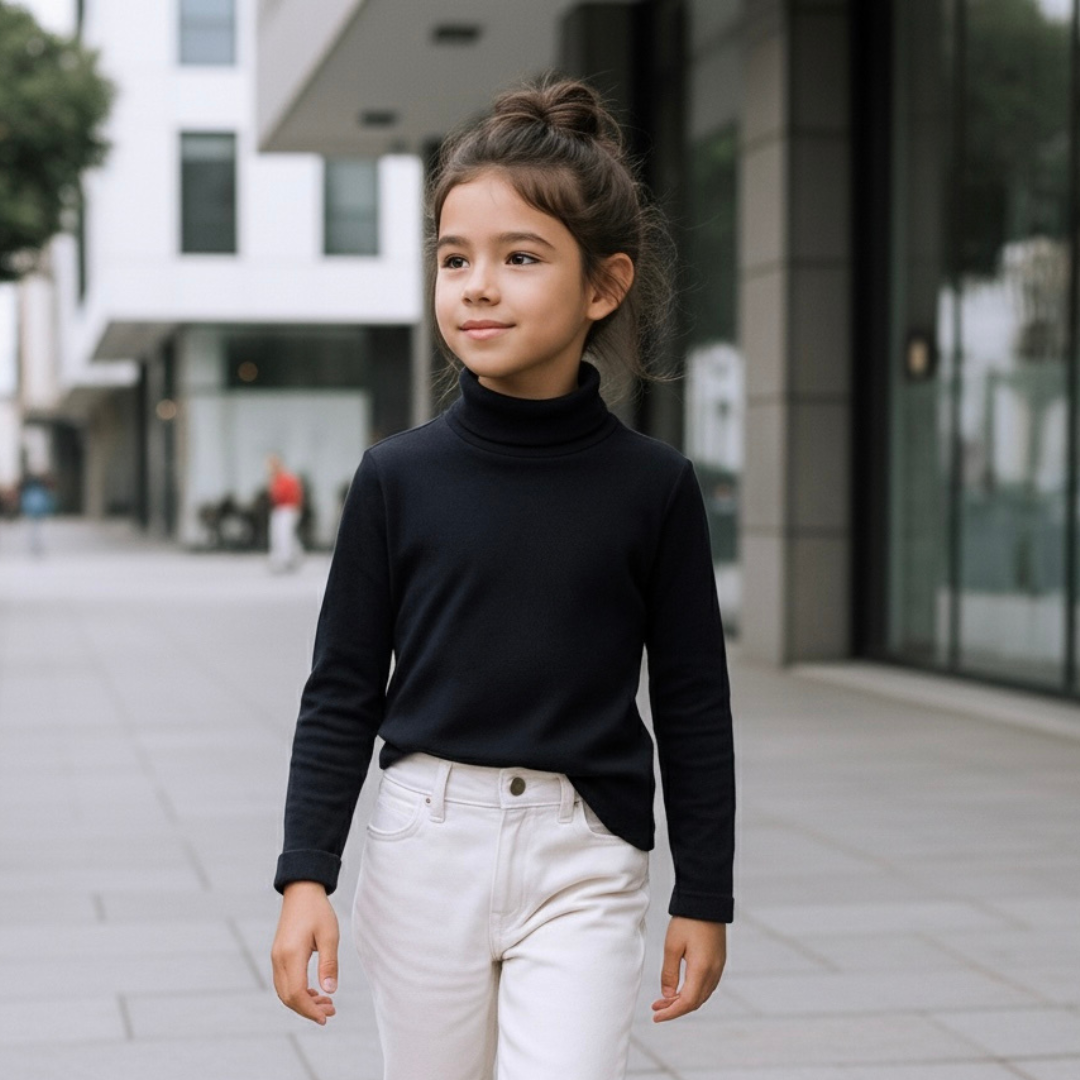 Cafarena Niña Niño - 100% Algodón (Negro)