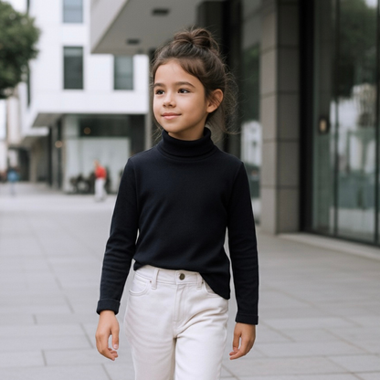 Cafarena Niña Niño - 100% Algodón (Negro)