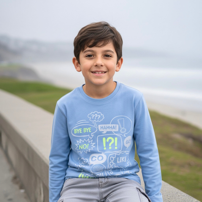 Polo Niño Amazing Celeste (100% Algodón)