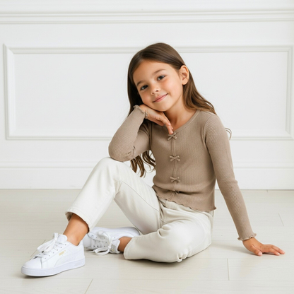 Polo Rib Manga Larga Arena Lazos - Algodón