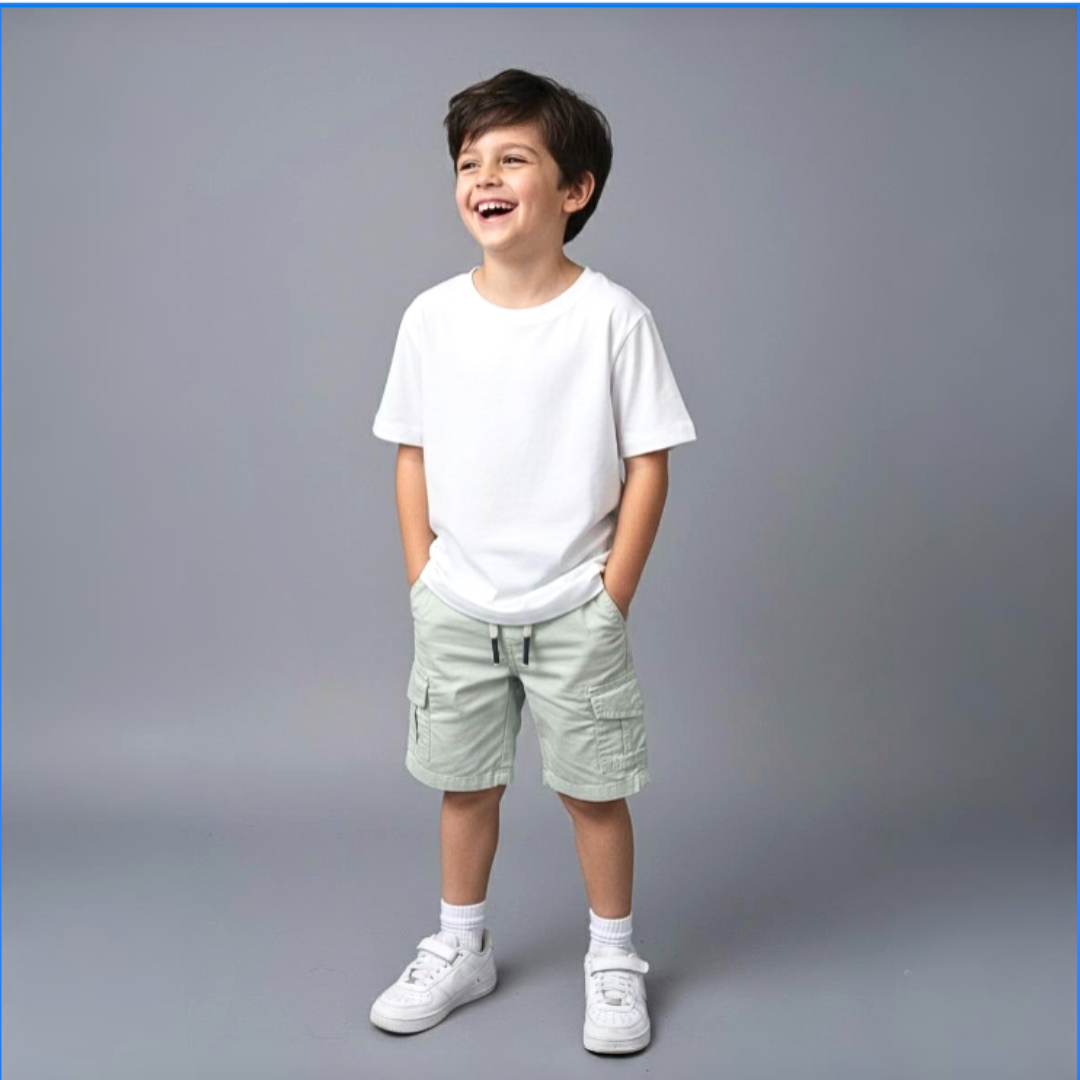 Short Niño Cargo - Verde