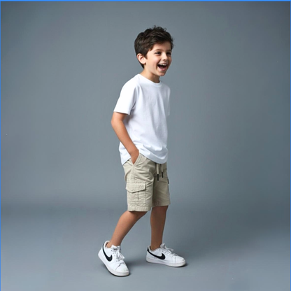 Short Niño Cargo - Beige