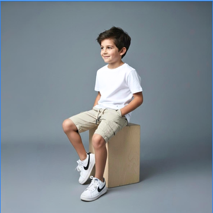 Short Niño Cargo - Beige