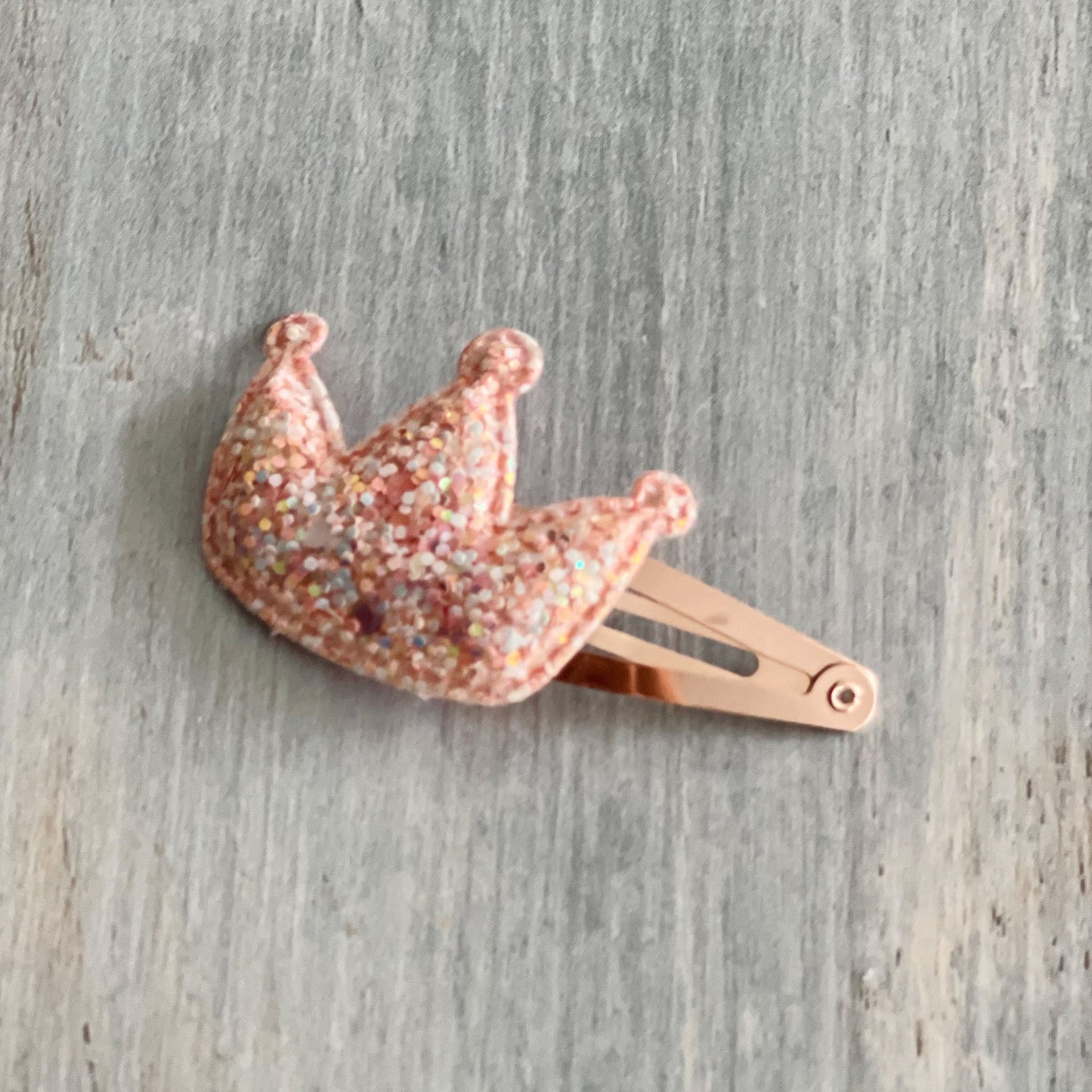 Gancho Niña Crown Glitter (Rosa) - Le Petit Company