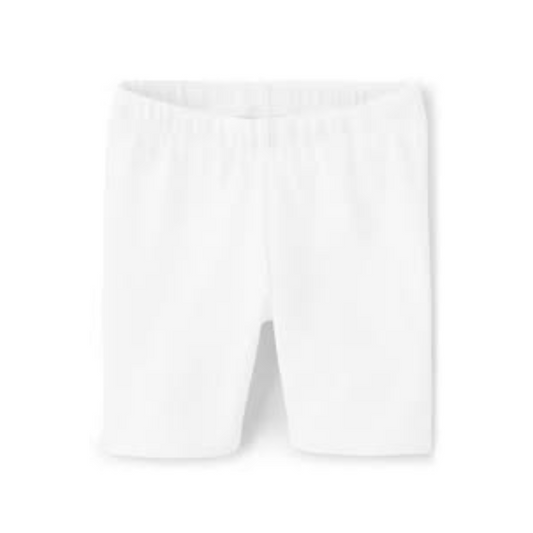 Biker shorts para niñas 100% algodón en color blanco – Ropa infantil en Lima Perú