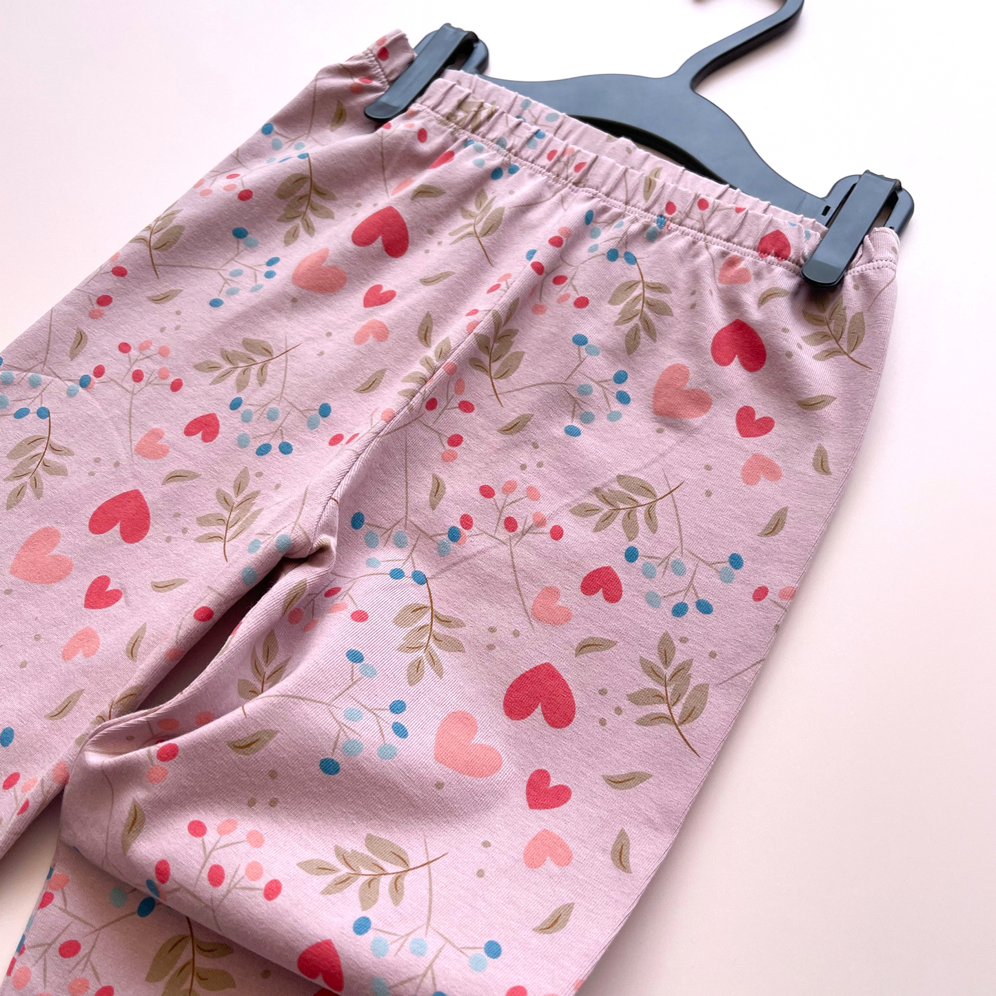 Leggings Niña Floral Plum (algodón) - Le Petit Company