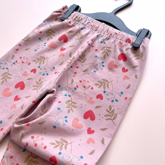Leggings Niña Floral Plum (algodón) - Le Petit Company