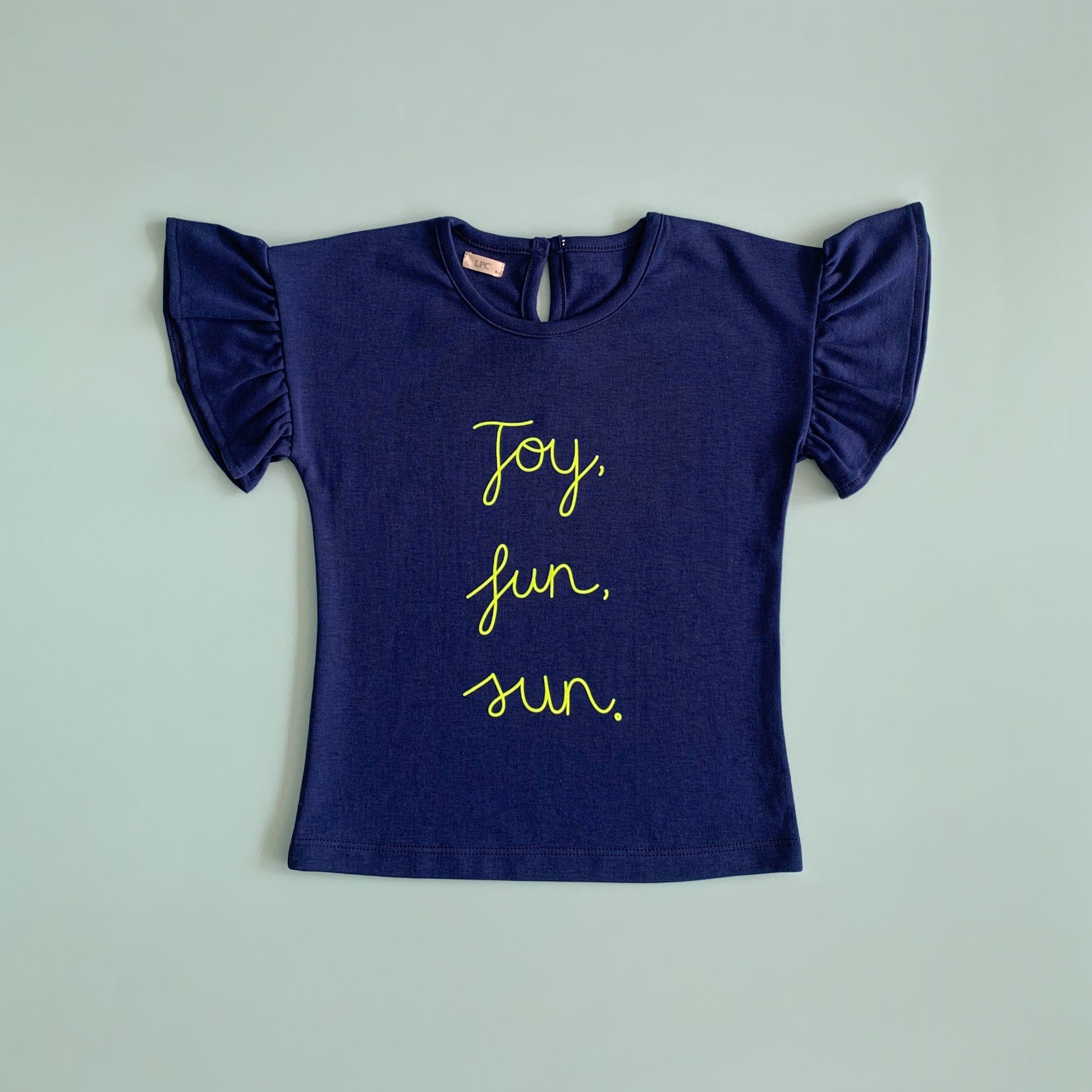 Polo Niña Joy Azul (100% algodón) - Le Petit Company