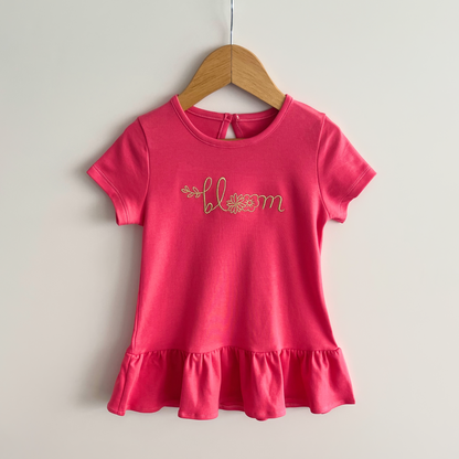 Polo Niña Bloom (Coral) 2 - 100% Algodón